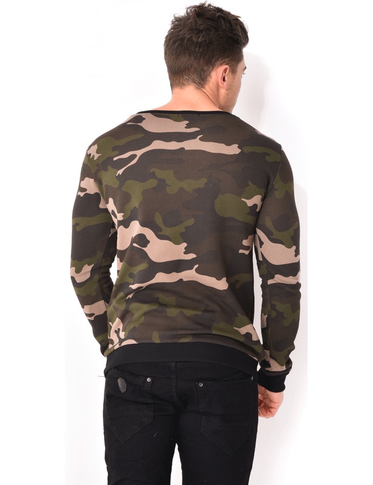 Crewneck Camouflage Sweatshirt