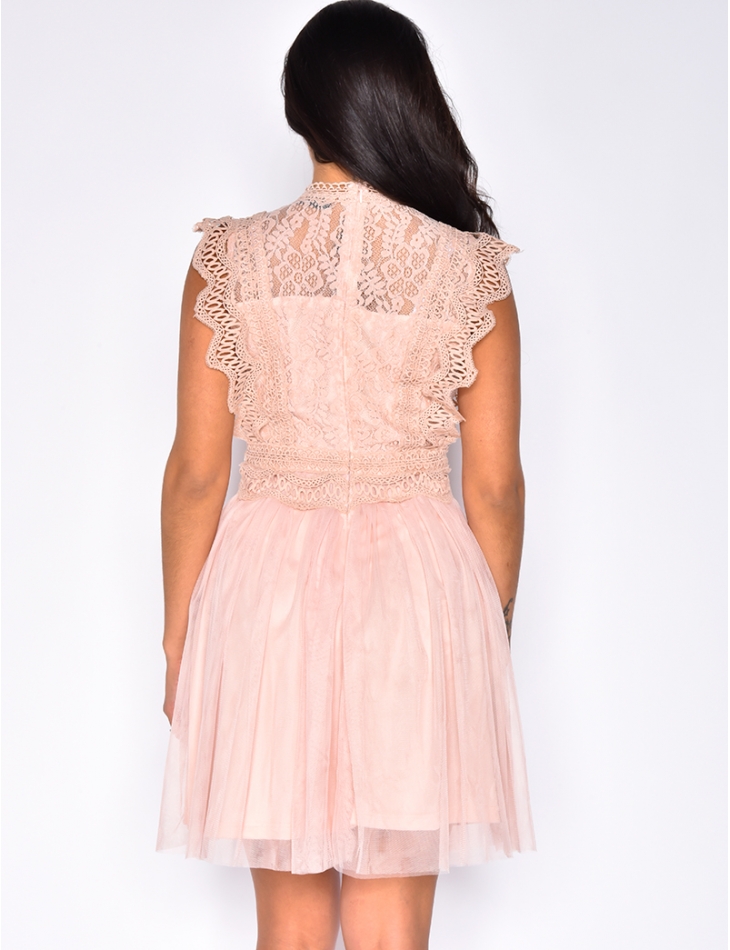Tulle and Embroidered Dress