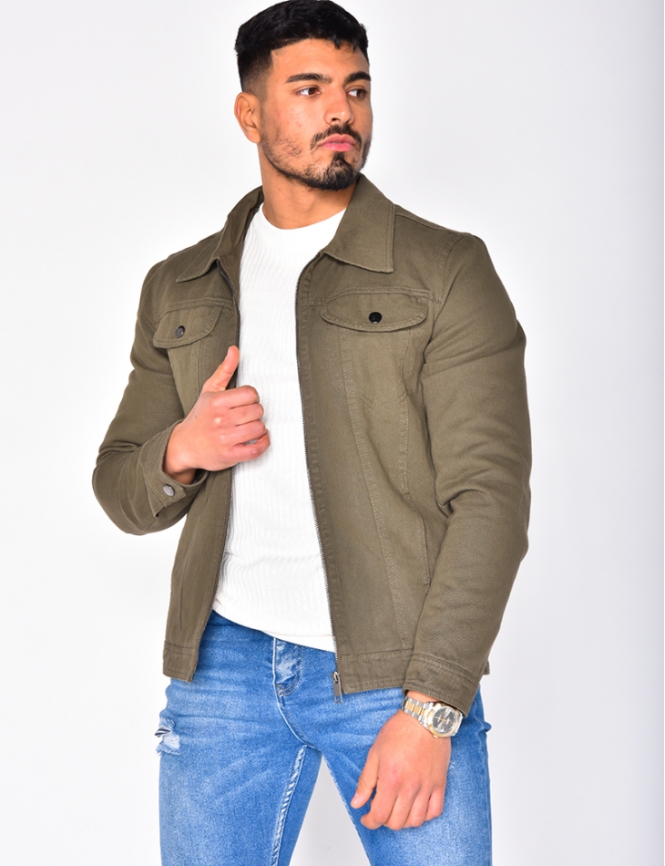 Jeansjacke Mit Rei Verschluss Jeans Industry