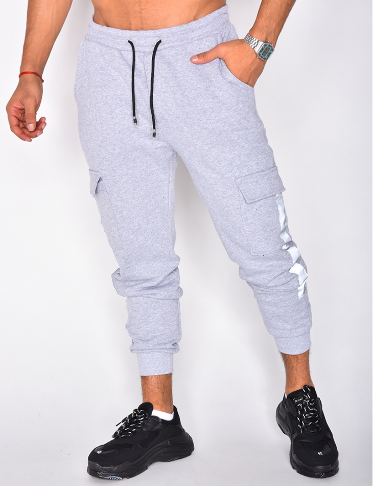 denim jogging bottoms