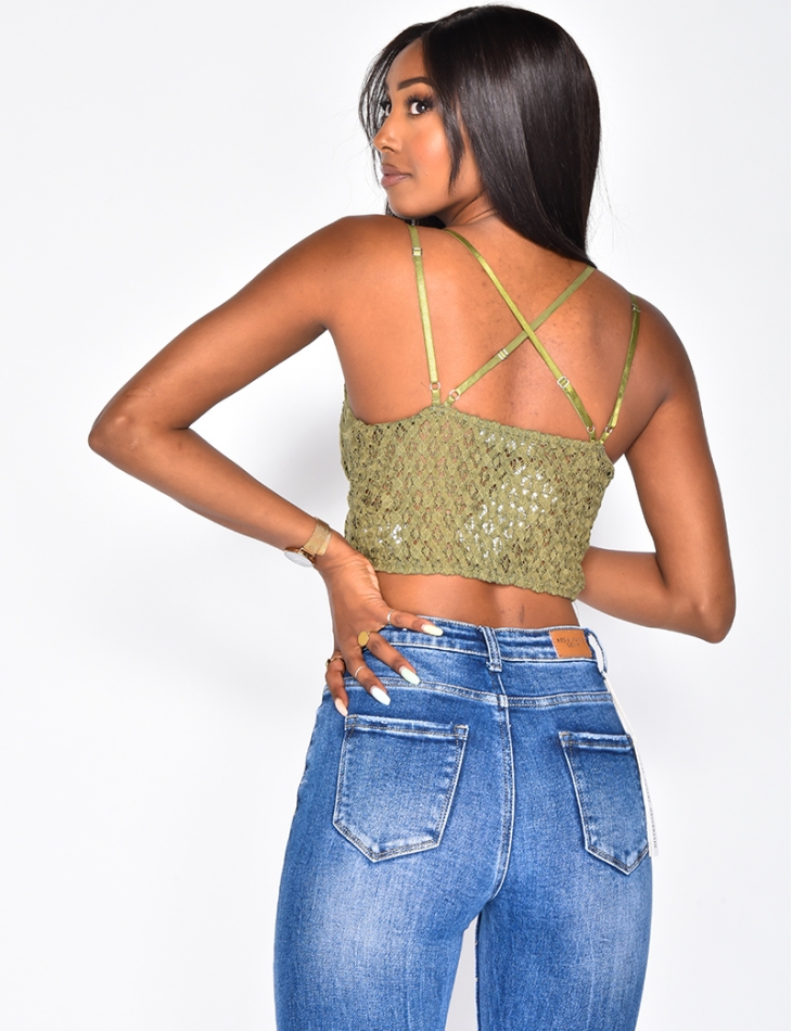 Crop Top with Embroidery