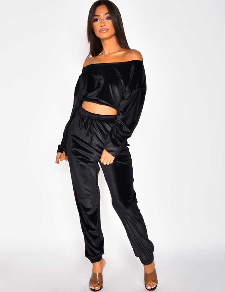 Satin Jogging Bottoms and Top Co-ord - Jeans Industry