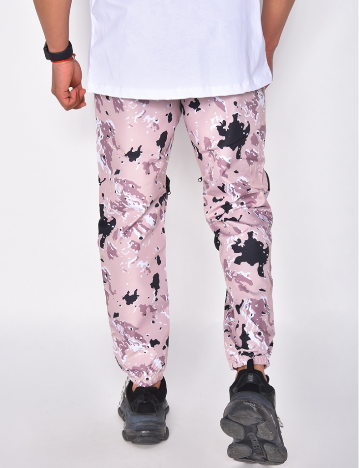Pantalon cargo à motifs camouflage