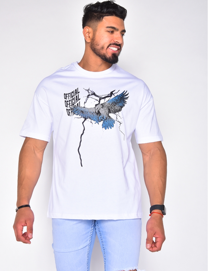 T-shirt "OFFICIAL" motif aigle