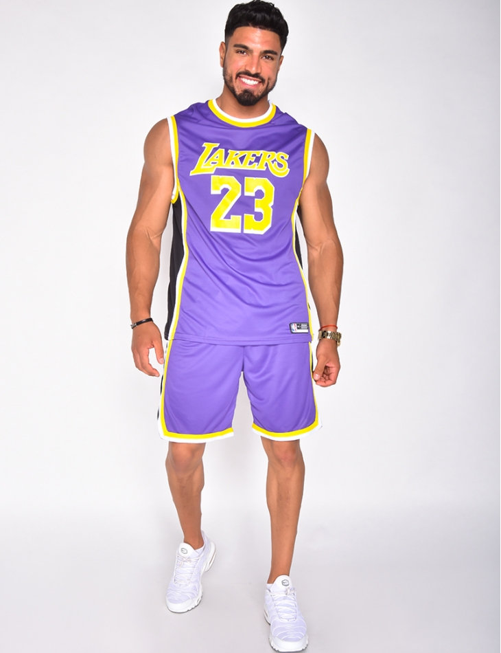 Ensemble short et t-shirt de basket "Lakers"