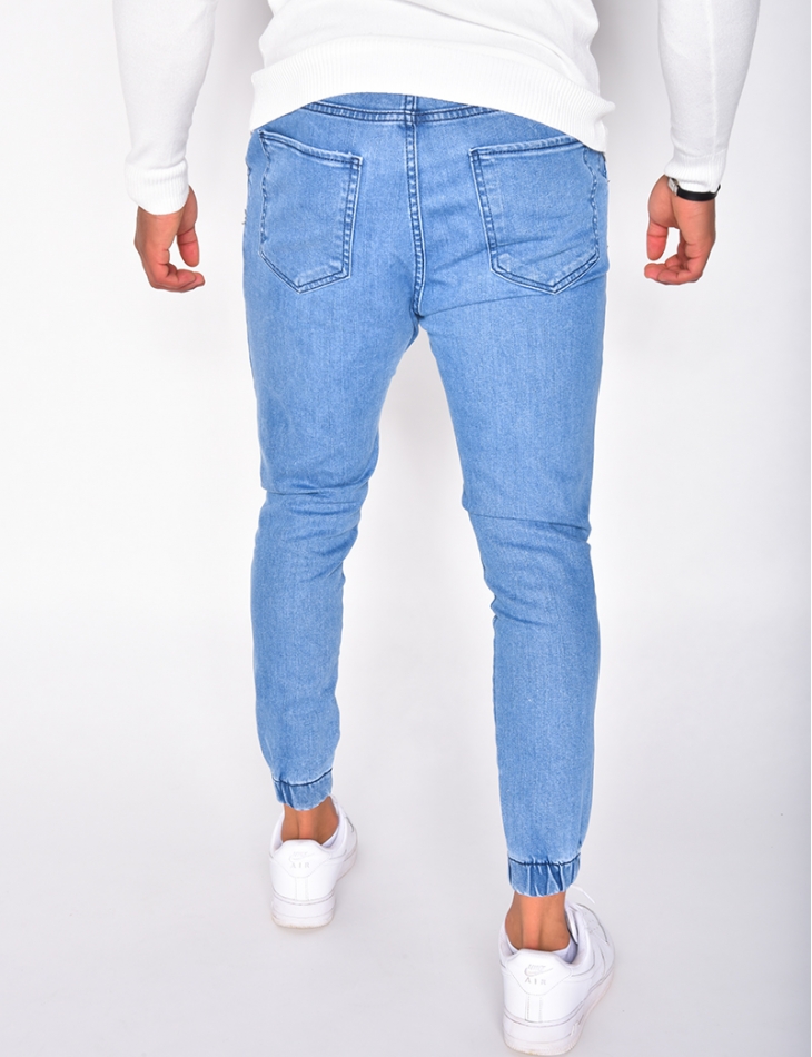 Pantalon cargo en jeans