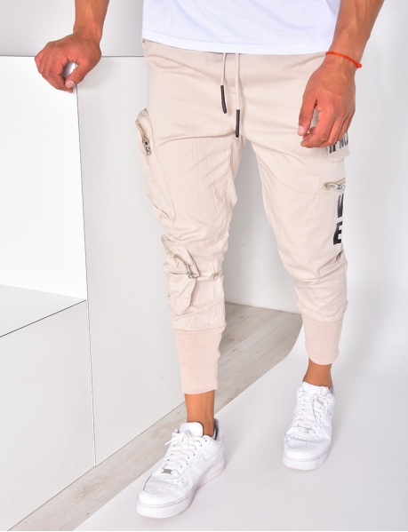 Cargo Trousers with Lettering