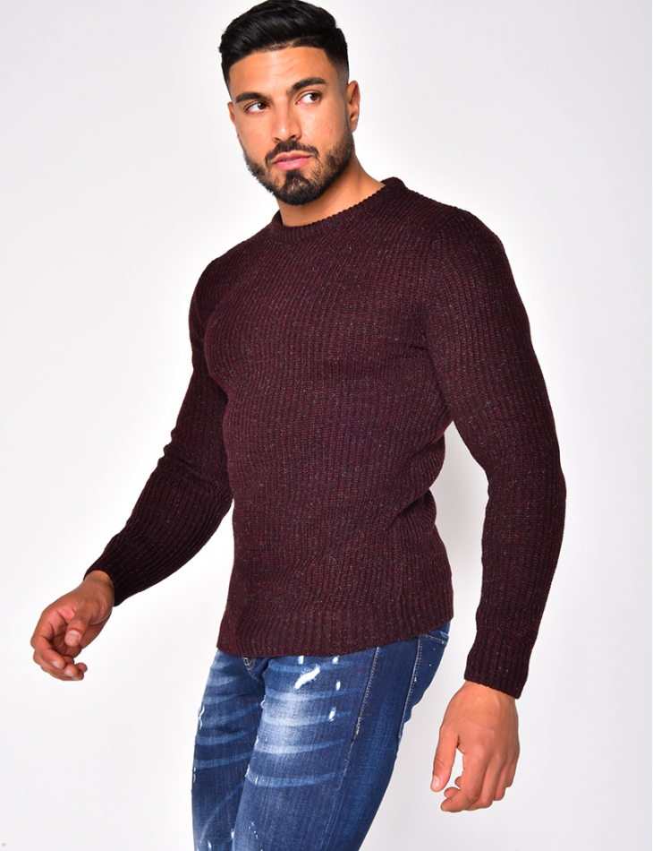Pull en laine col rond