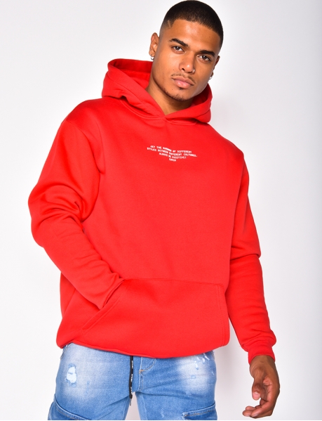 Hoodie with lettering
