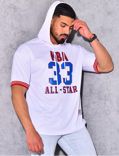 Dünnes T-Shirt mit Kapuze „NBA“