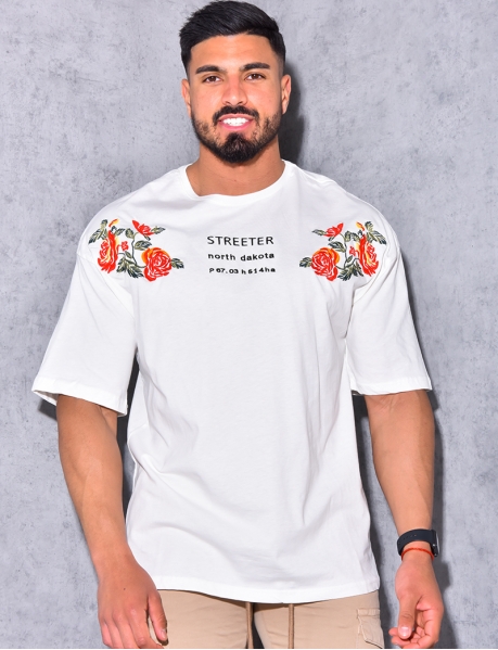 T-shirt with roses