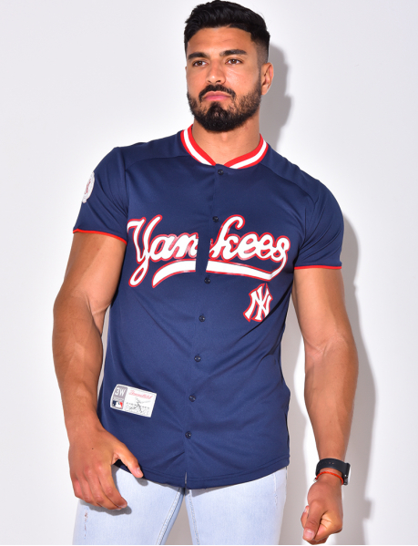 T-shirt à boutonner "Yankees"