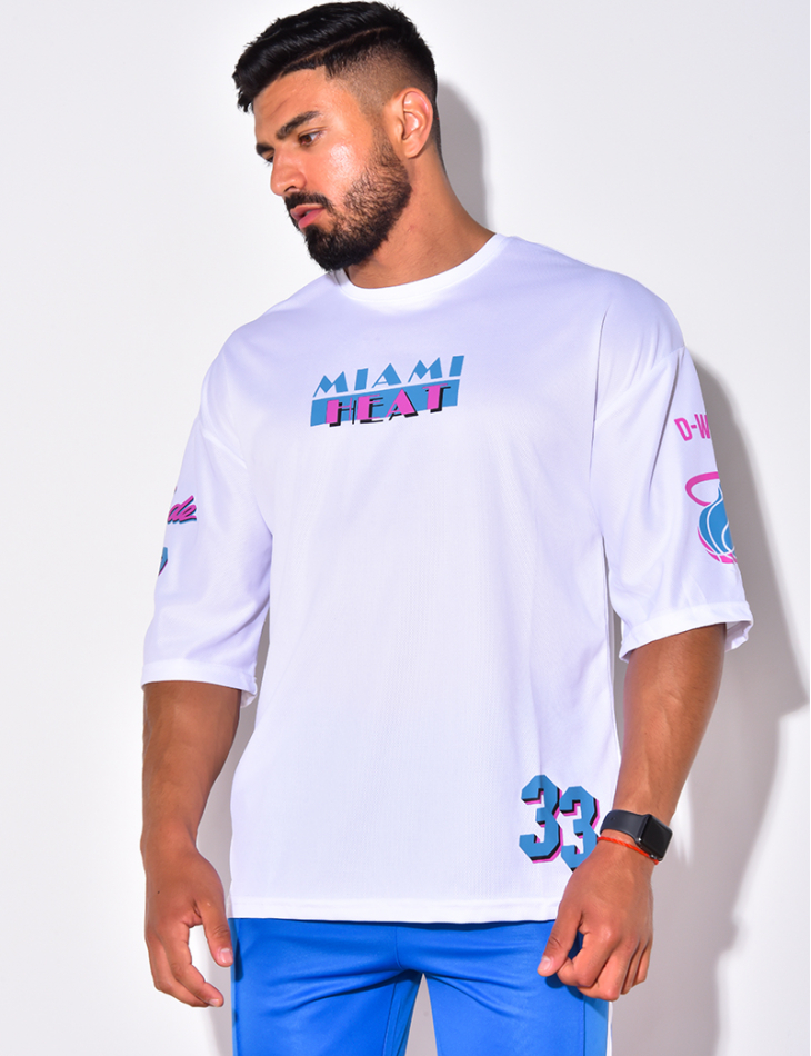 T-shirt fin "Miami Heat"