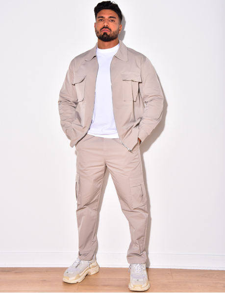 Cargo trousers and jacket co-ord