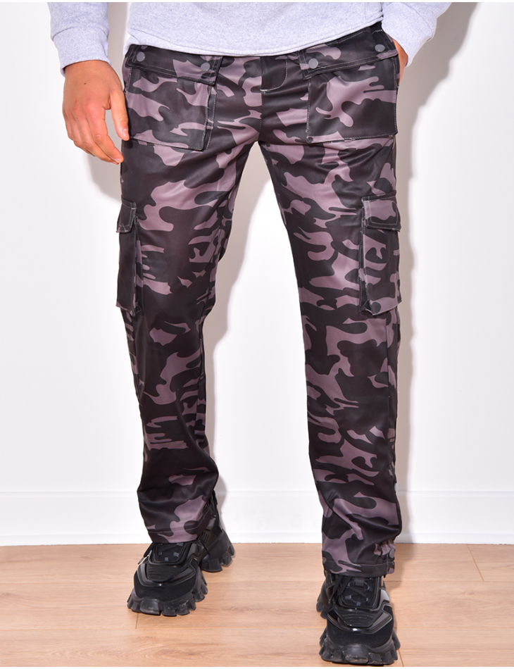 Manfinity EMRG Men's Camouflage Cargo Trousers | SHEIN USA