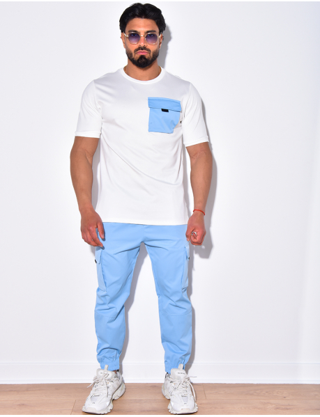 T-shirt with pockets and cargo trousers set