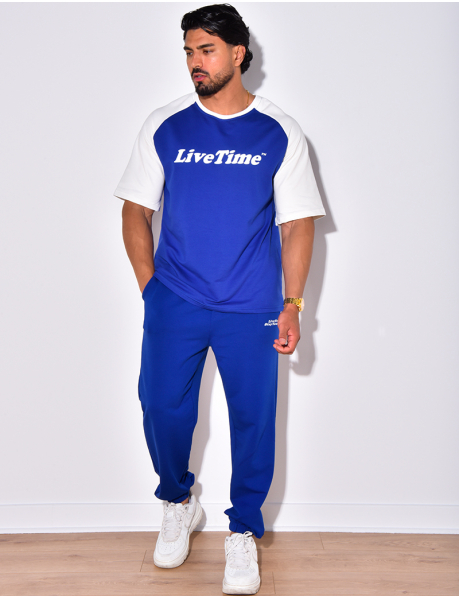 Ensemble t-shirt et pantalon " Life time"