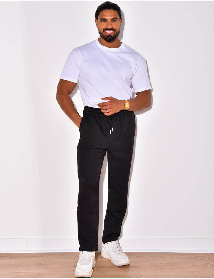 Pantalon de travail à haute élasticité pour homme, vêtement de sécurité à  rayures réfléchissantes, pour atelier et atelier - AliExpress