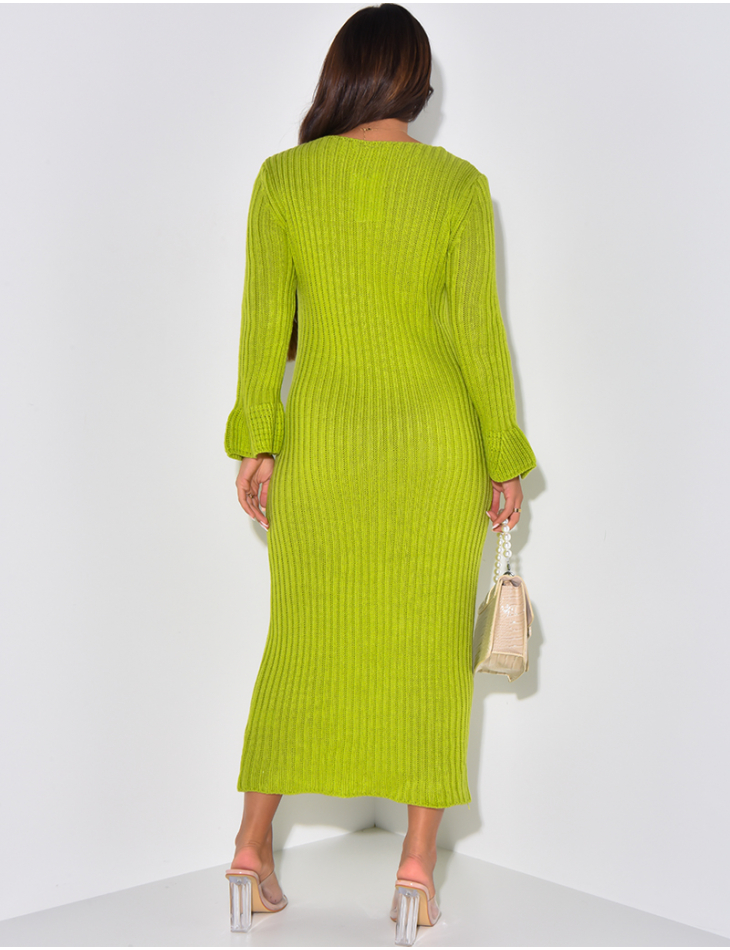   Thick knit maxi dress
