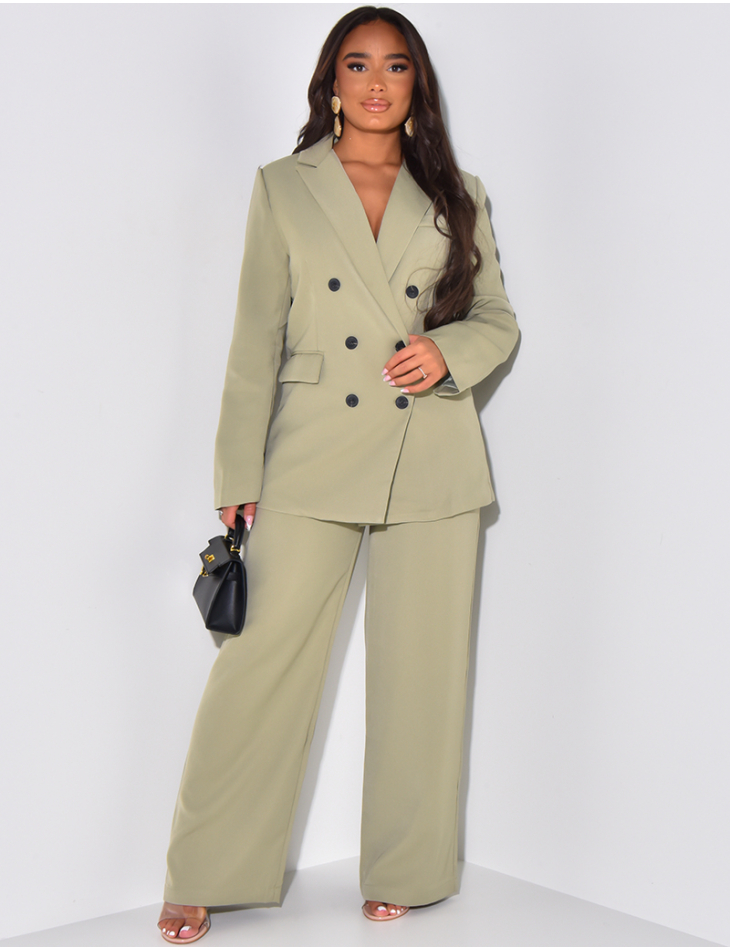 Black Long Blazer and Trousers set (Bougie Boss Suit)- PRE ORDER – Style &  Suit