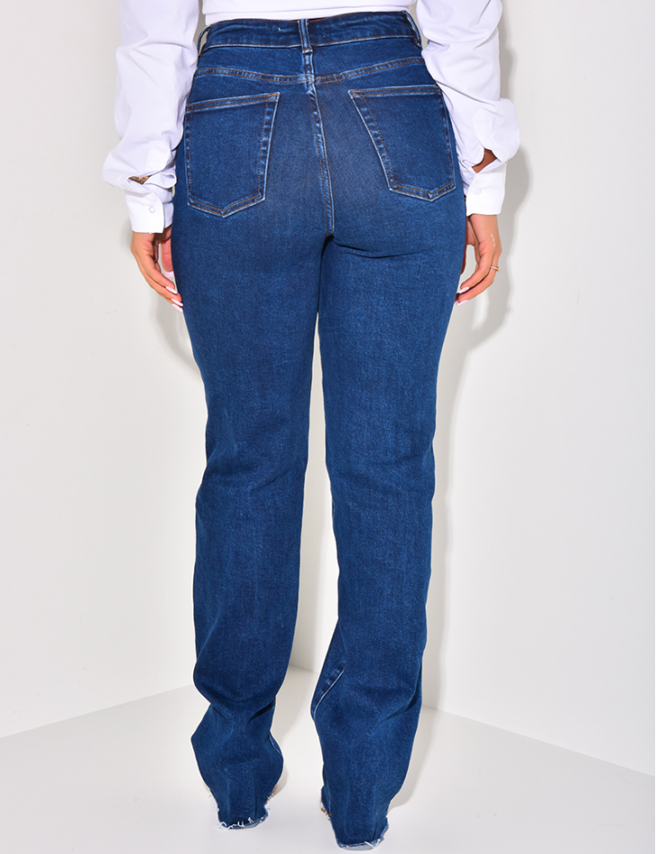 Jeans mit geradem Schnitt Stretchy blau brut