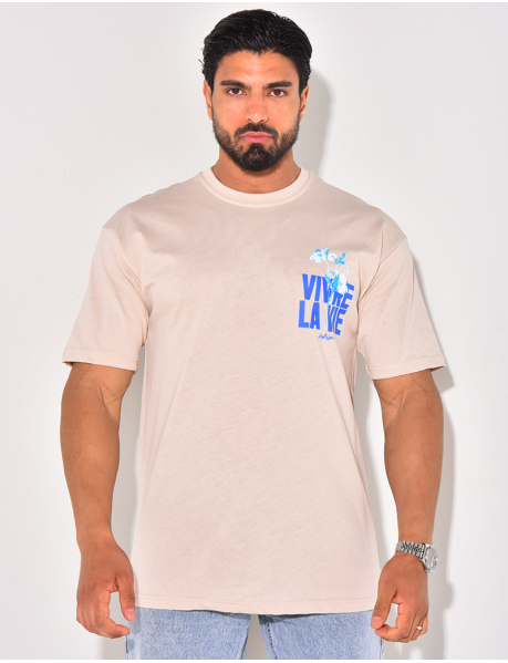T-shirt "vivre la vie"